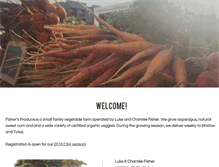 Tablet Screenshot of fishersproduce.com
